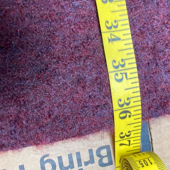 CoraKemperman SMALL sz 38 Plum Wool Button Front Coat. Pre-Owned - Picture 10 of 10